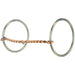 Twisted Copper Light Loose Ring Snaffle Bit