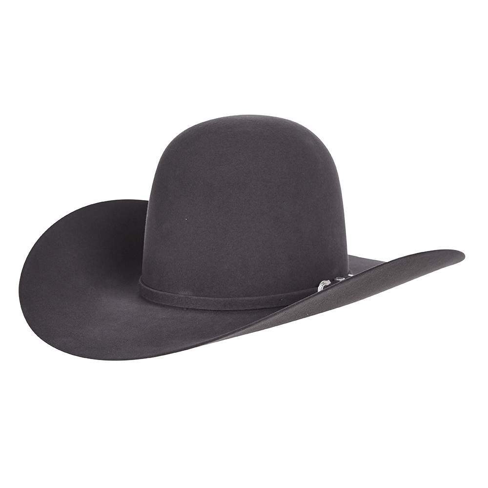 American Hats 7X Steel 4 4in. Brim Open Crown Felt Cowboy Hat