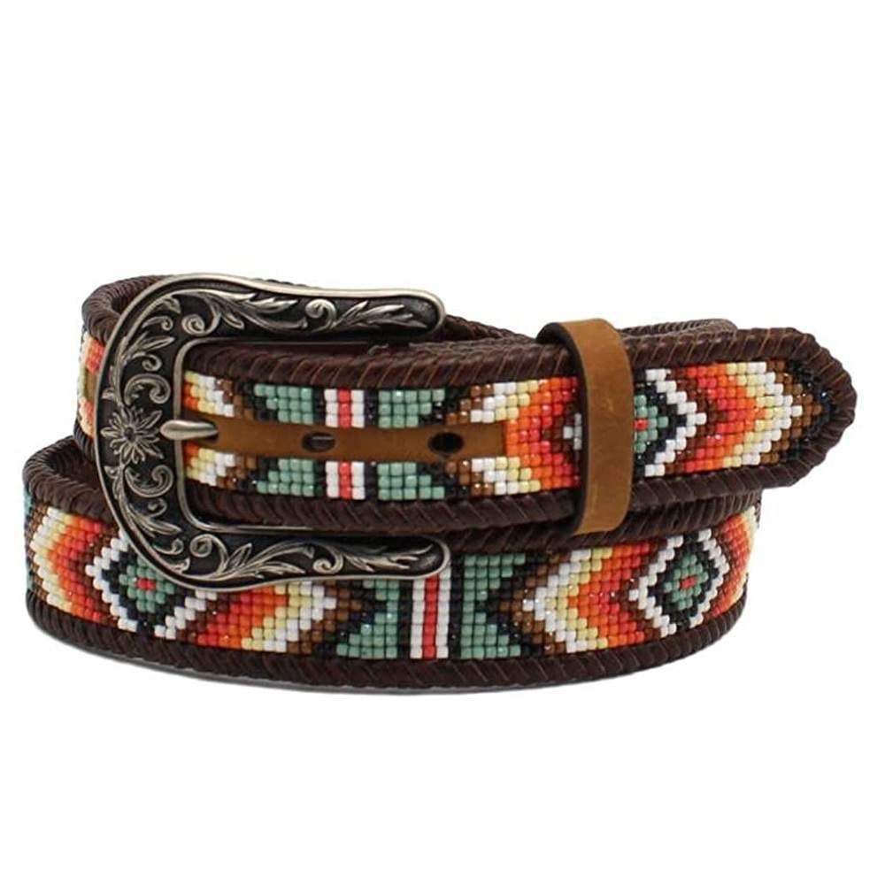 Women s Nocona Southwestern Pattern Beaded Belt