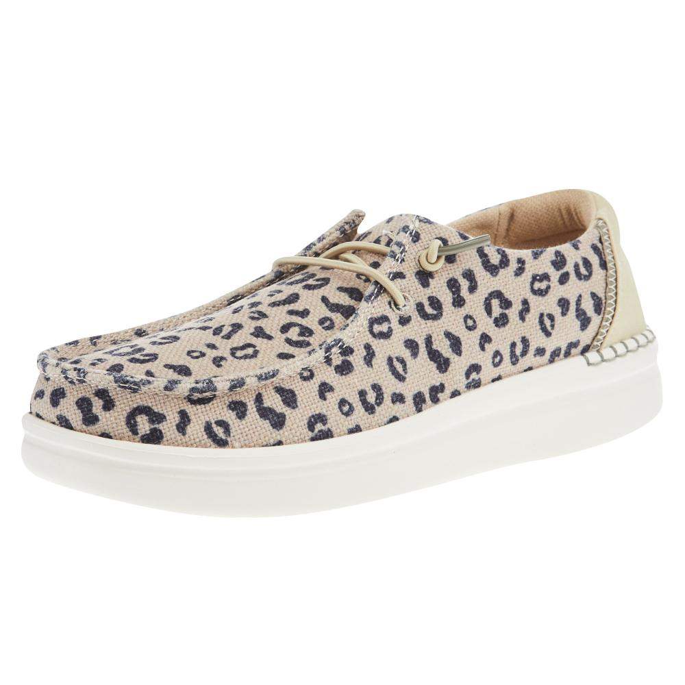Mens Shoes Hey Dude Wally Cheetah Shoe Hey Dude Cheetah Tan Hey