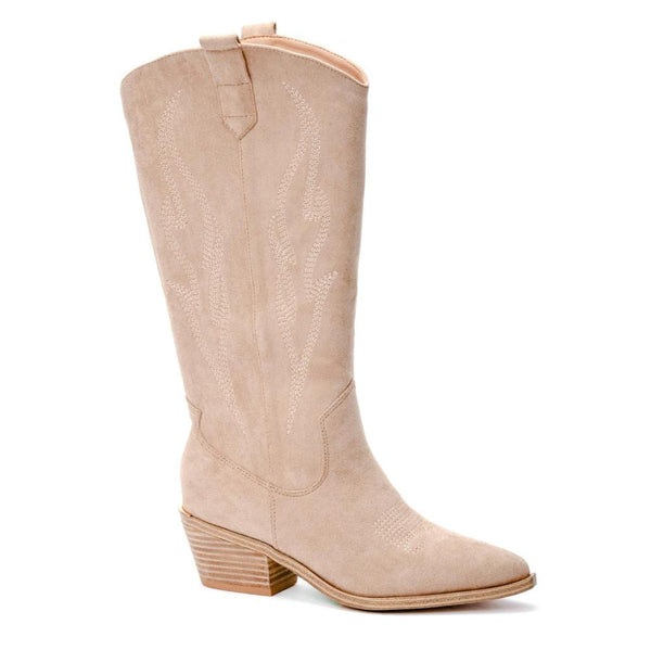 Corkys Yonder Taupe Faux Suede Booties main image 0