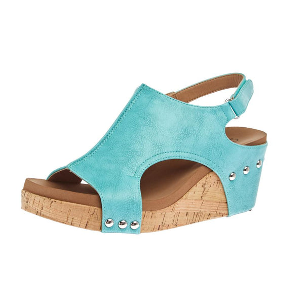 Corkys Cheers Women's Heeled Sandal - 4 Inch Heel, Adjustable Ankle Strap