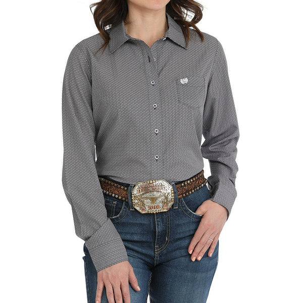 MSW9163029 Cinch Women's ArenaFlex Long Sleeve Western Shirt - Pink Print main image 1