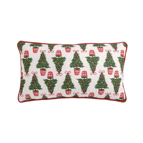 Reversible Tree Quilted Pillow