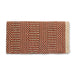 Rust and Brown Double Weave 32x64 Acrylic Blend Saddle Blanket