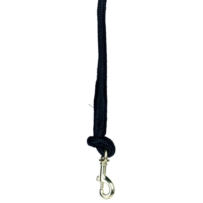 Mustang 15ft Black Braided Poly Lead Rope w/Snap