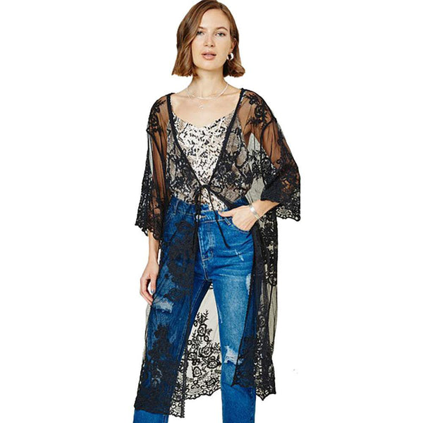 Women Kimono with Lace detail