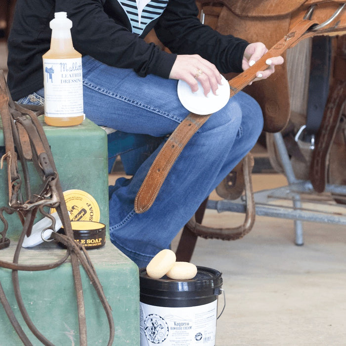 Cleaning Leather Horse Tack with Leather Cleaner