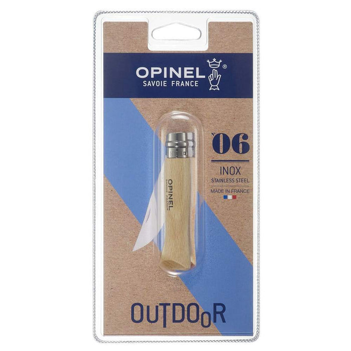 Opinel Blister Pack No 6 Stainless Folding Knife 000404