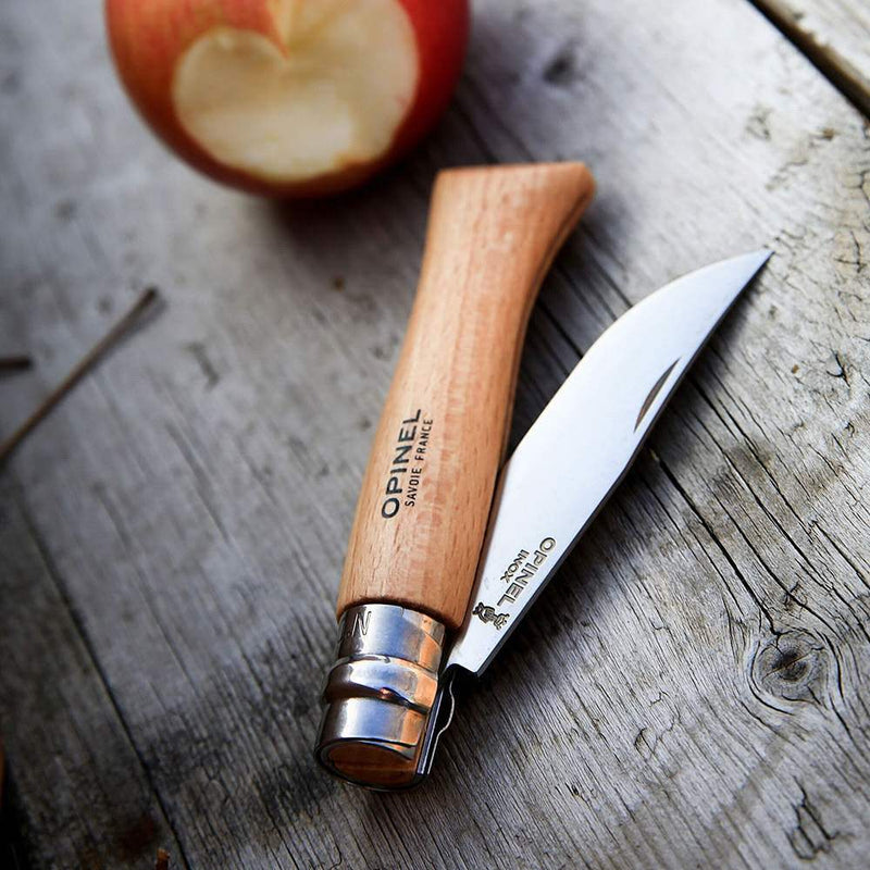 Opinel Blister Pack No 8 Stainless Folding Knife 000405