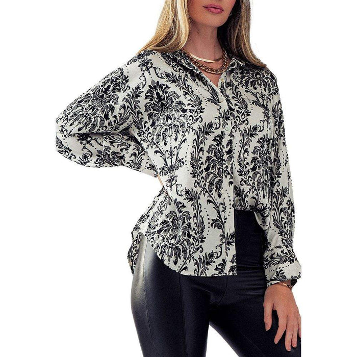 Trend:Notes Women's Elsie Button Down Satin Shirt