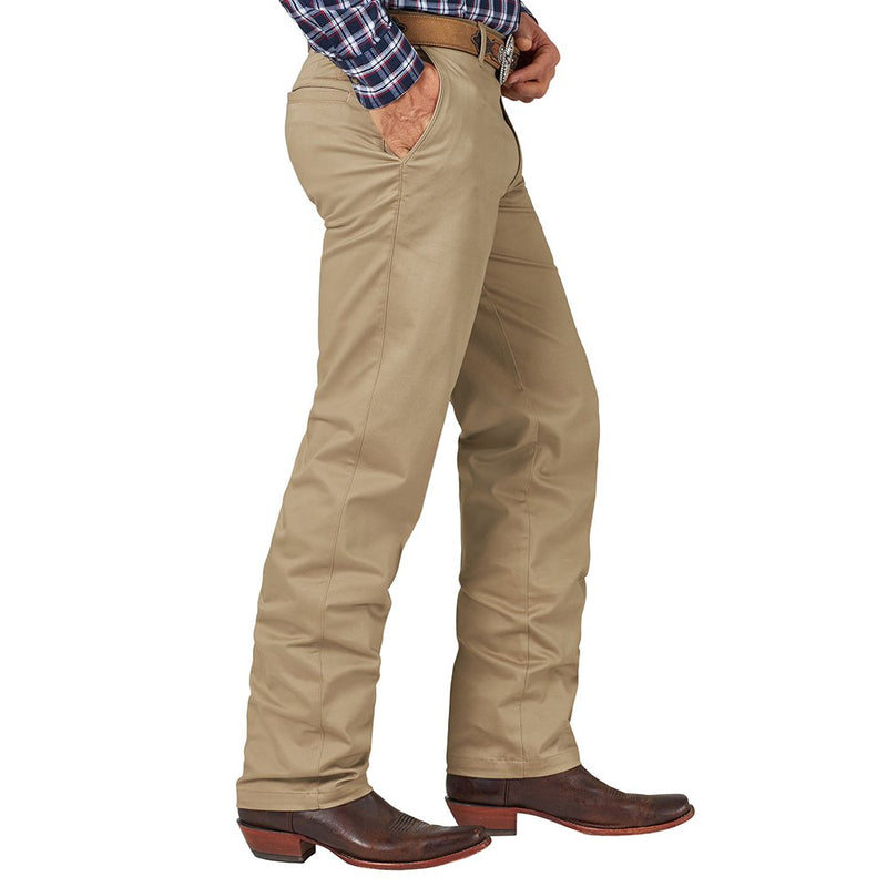 Wrangler Men's Flat Front Casual Khaki Pants