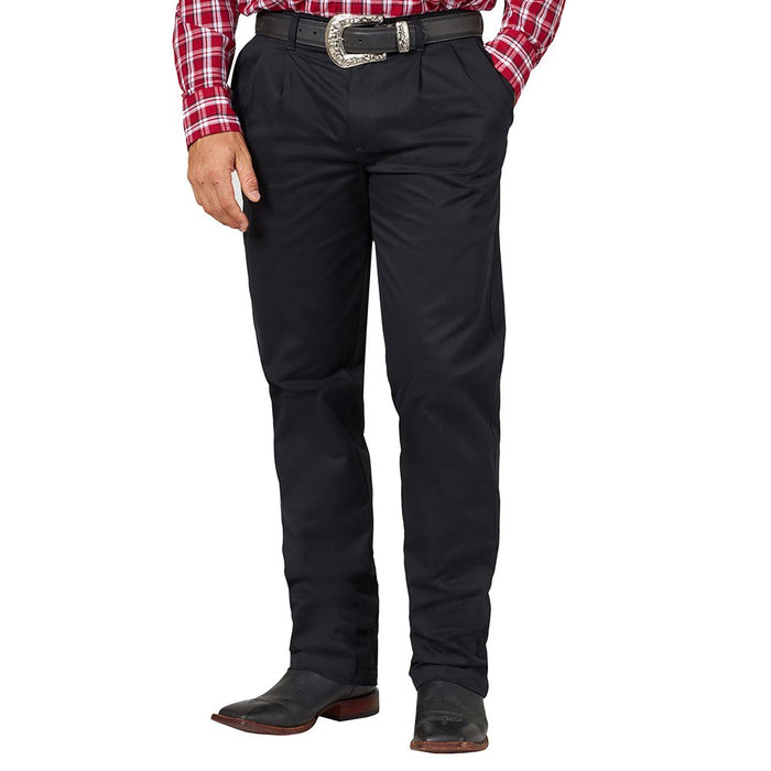 Wrangler Men's Casual Black Pleated Pants