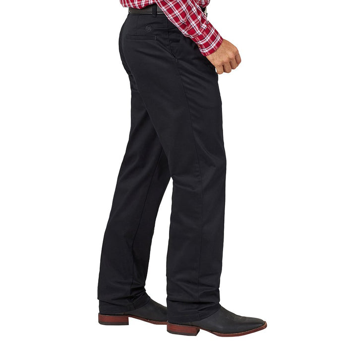 Wrangler Men's Casual Black Pleated Pants