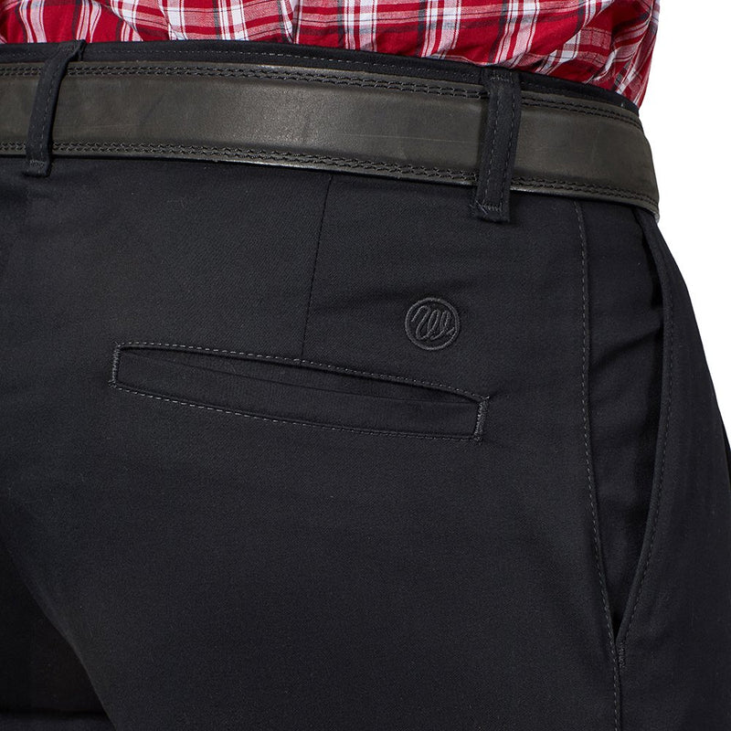 Wrangler Men's Casual Black Pleated Pants