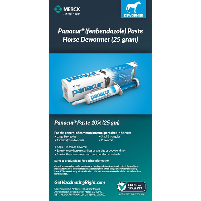 Merck Animal Health Panacur Equine Dewormer 25gm