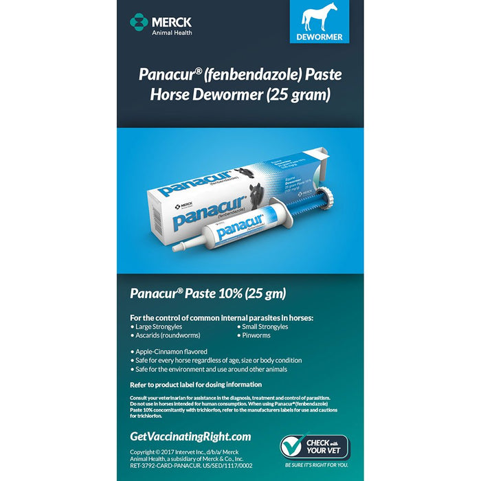 Merck Animal Health Panacur Horse Dewormer 25gm