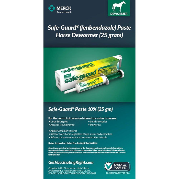 Merck Animal Health Safe-Guard Equine Dewormer Paste