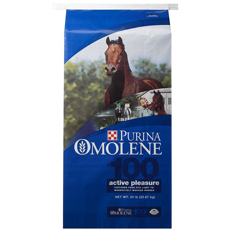 Purina Animal Nutrition Omolene 100 Pleasure 50lb Textured
