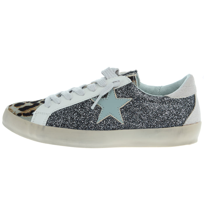 Shu Shop Paula Kids Black and Silver Casual Shoe