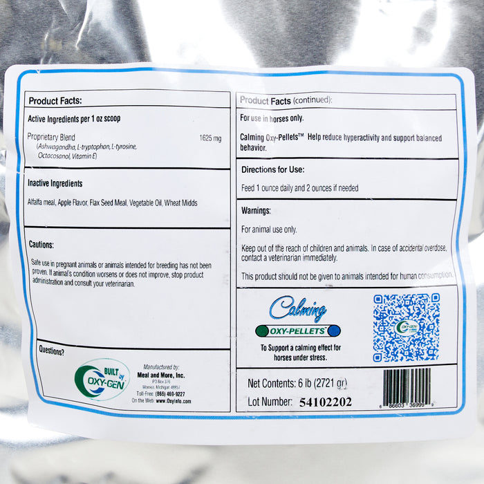 Oxy-Gen Calming Oxy Pellets 6lb
