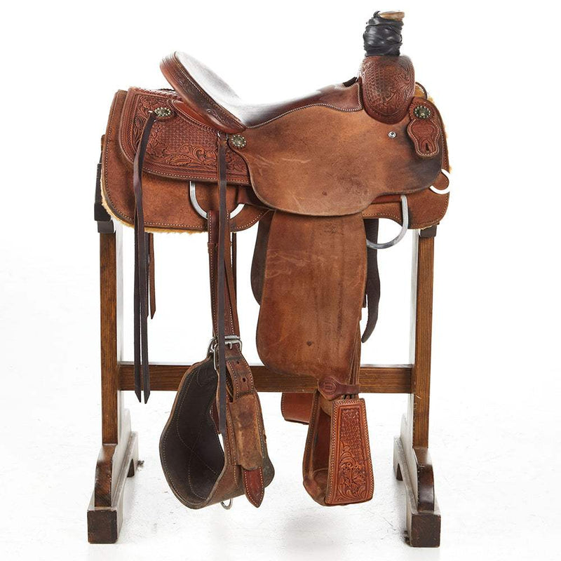 Mike`S Custom Saddlery 15in Used Team Roper