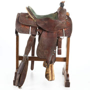 NRS Used 15in Circle Y Team Roping Saddle