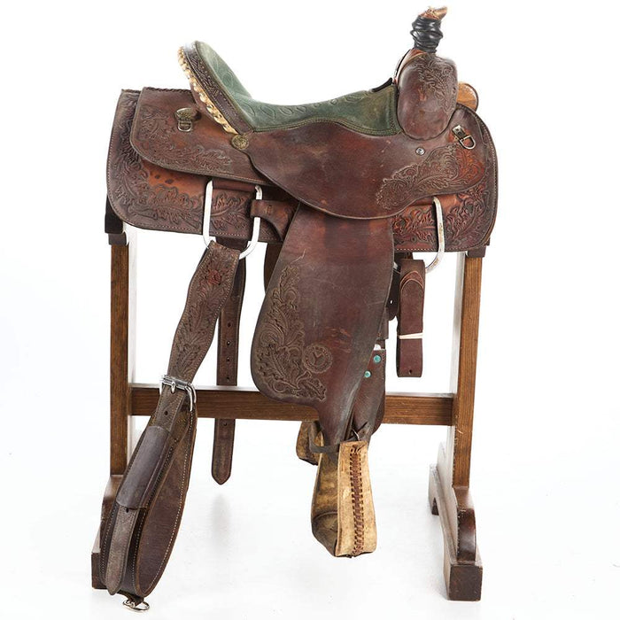 NRS Used 15in Circle Y Team Roping Saddle