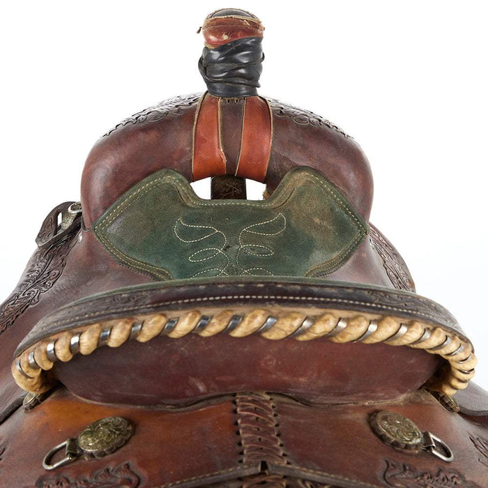 NRS Used 15in Circle Y Team Roping Saddle