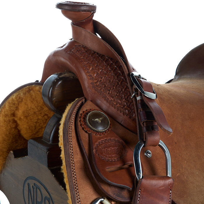 Mark Hurley 16in Used Team Roping Saddle