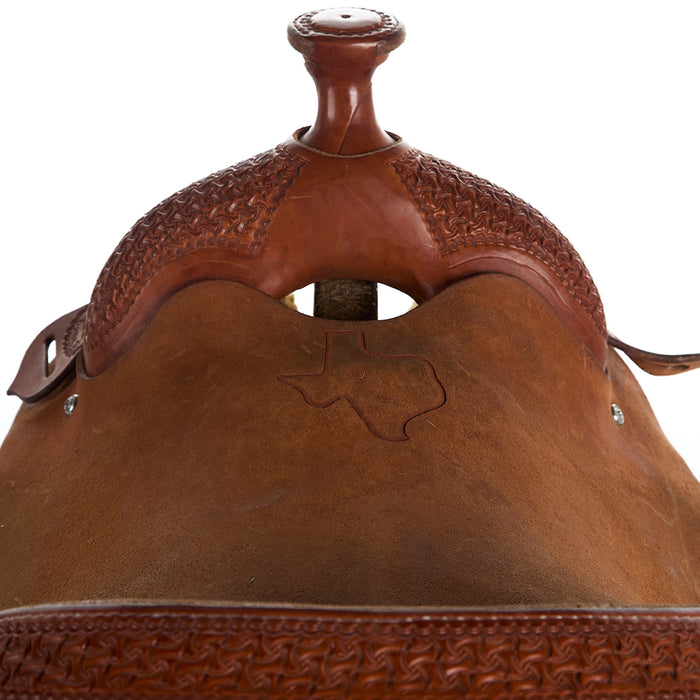 Mark Hurley 16in Used Team Roping Saddle