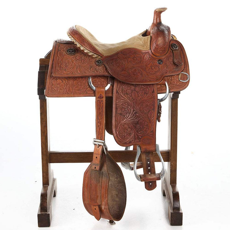 Bob`S Custom Saddlery 14in Used Team Roper