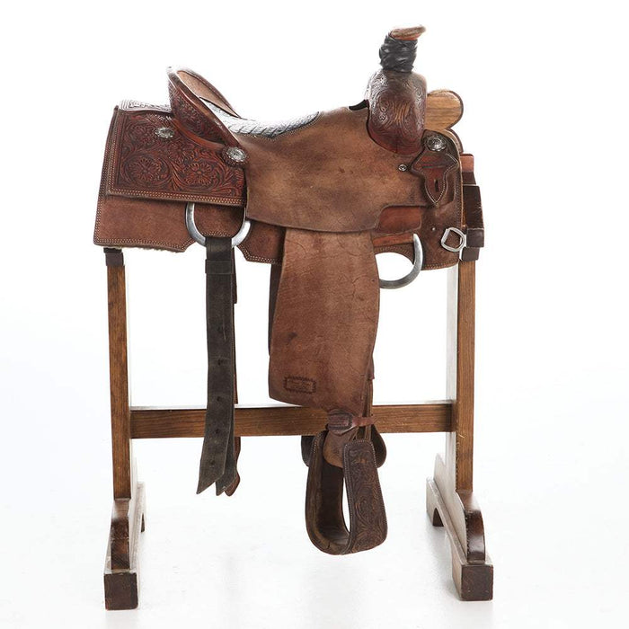 Trent Ward 14.5in Used Platinum Team Roping Saddle