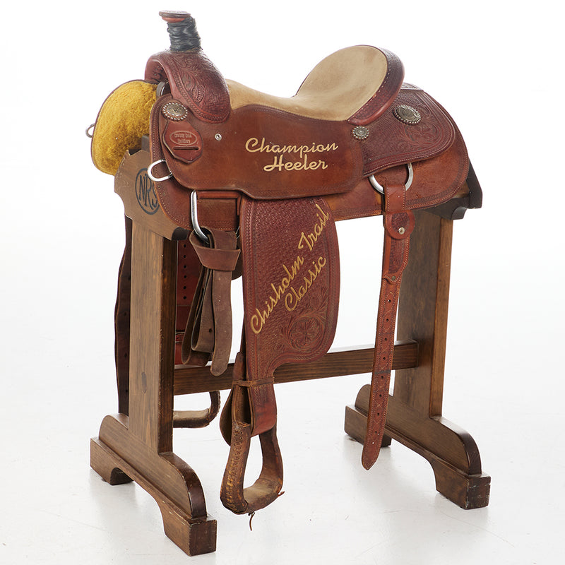 Cowboy Gold Used 15in. Gold Trophy Team Roper