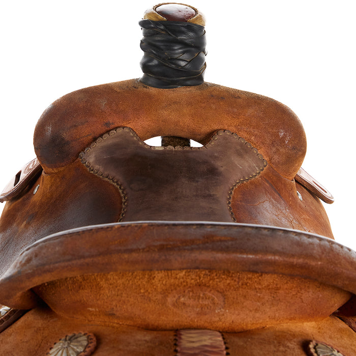 Arts Saddle Shop Used 15in Roughout Team Roper