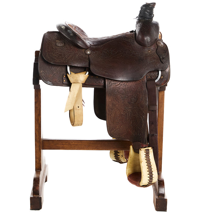 Benton Moore Used 14.5in Acorn Tooled Team Roper