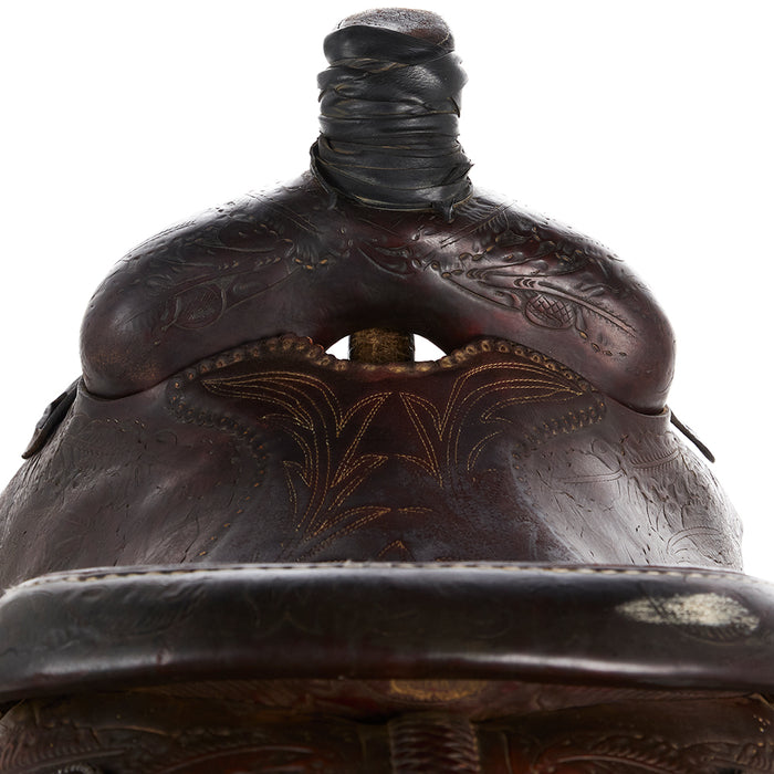 Benton Moore Used 14.5in Acorn Tooled Team Roper