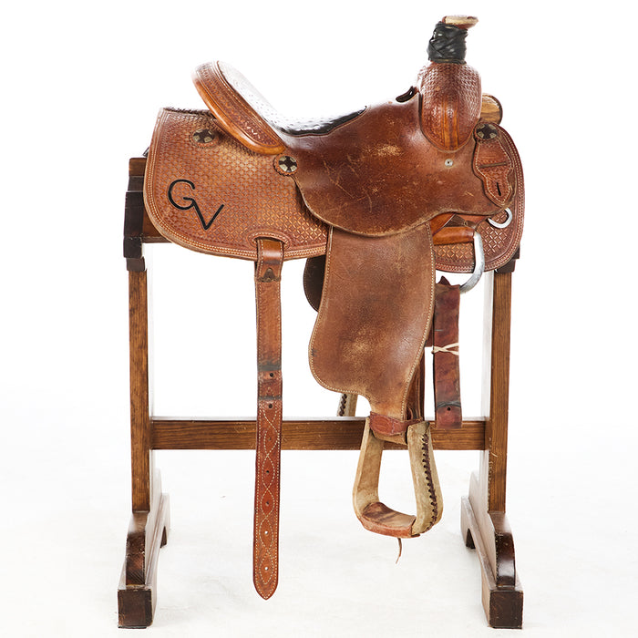 Bar M Saddlery Used 14.5in Saddlery Team Roper