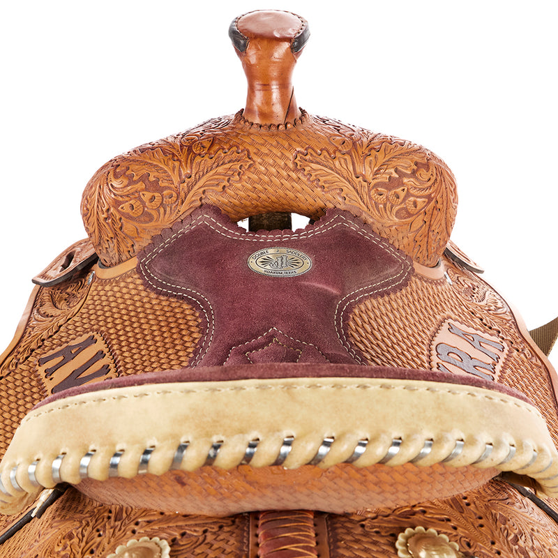 Double J Saddlery Used 15in AVYRA Trophy Team Roper