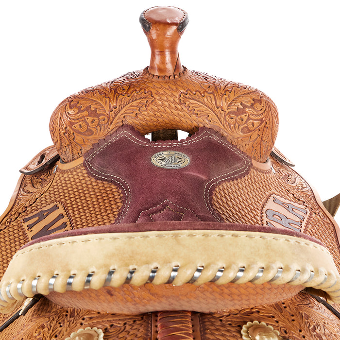 Double J Saddlery Used 15in AVYRA Trophy Team Roper
