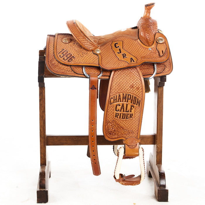Double J Saddlery Used 13.5in CJRA Trophy Saddle