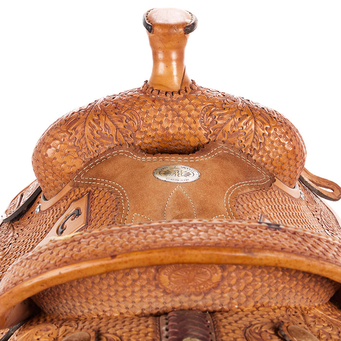 Double J Saddlery Used 13.5in CJRA Trophy Saddle
