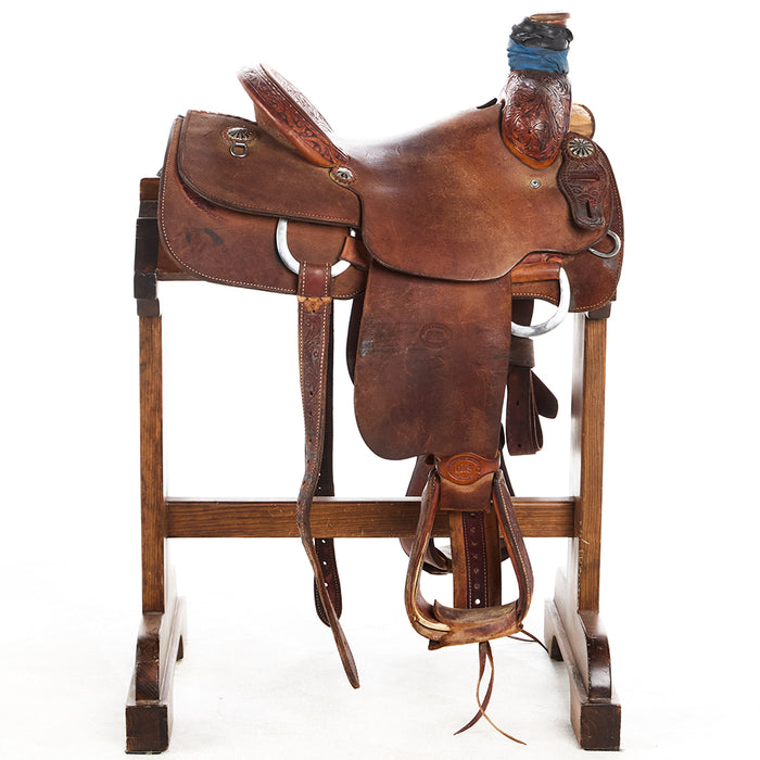 Dhs Used 14in 1/8 Breed Floral with Tooled Seat Team Roper