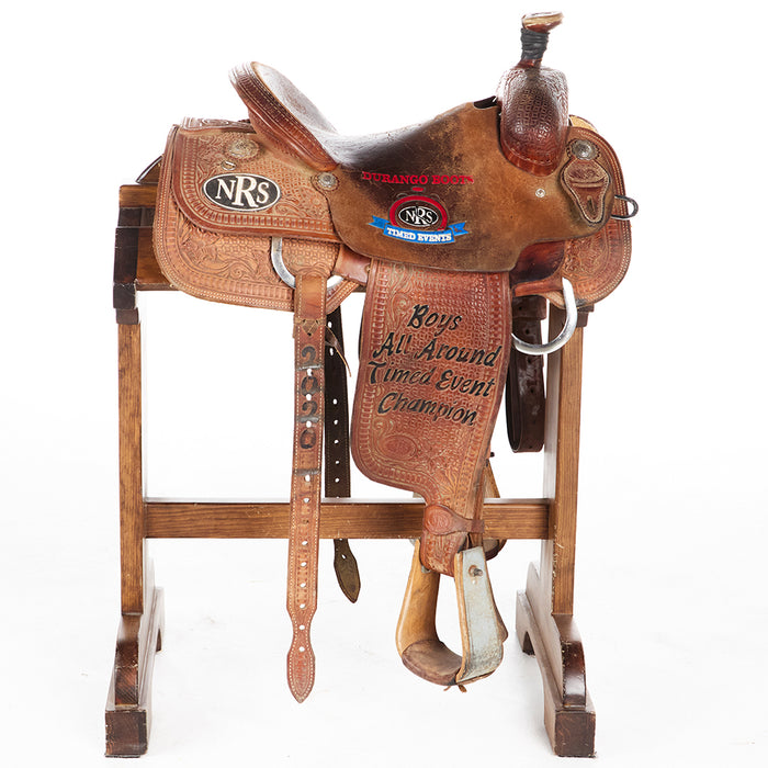 Nrs Competitor Series Used 14.5in Timed Event Trophy Team Roper