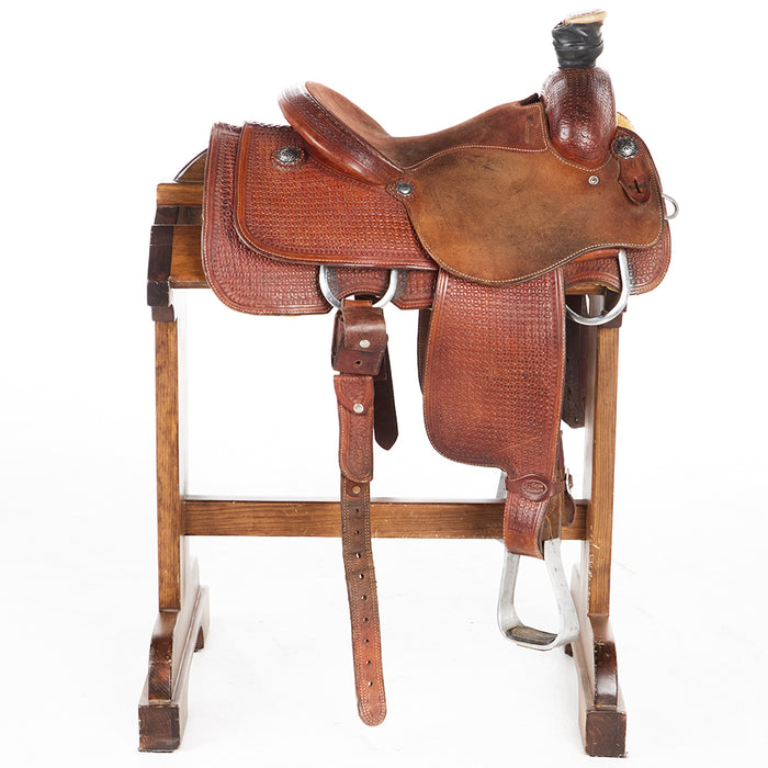 Cactus Saddlery Used 14.5in 7/8 Breed Team Roper