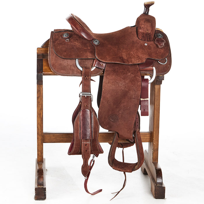 Nrs Competitor Series Used 14.5in Chocolate Roughout Team Roper
