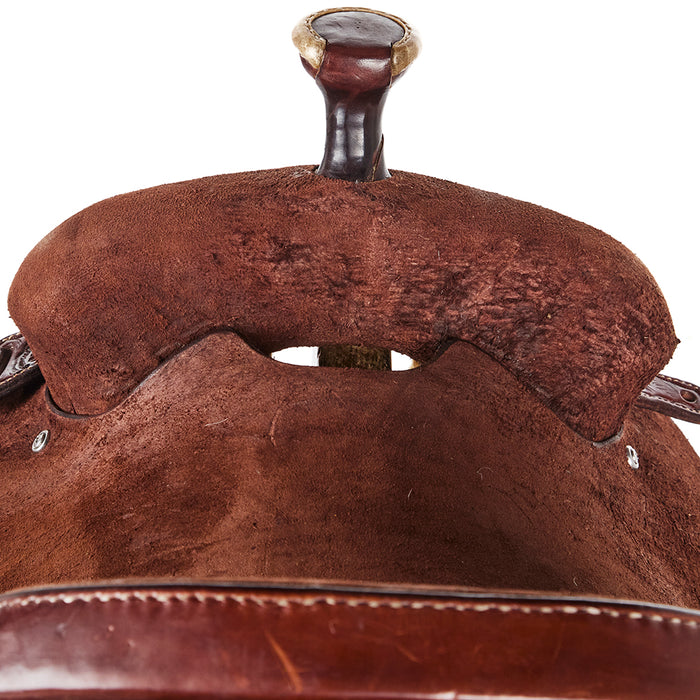 Nrs Competitor Series Used 14.5in Chocolate Roughout Team Roper