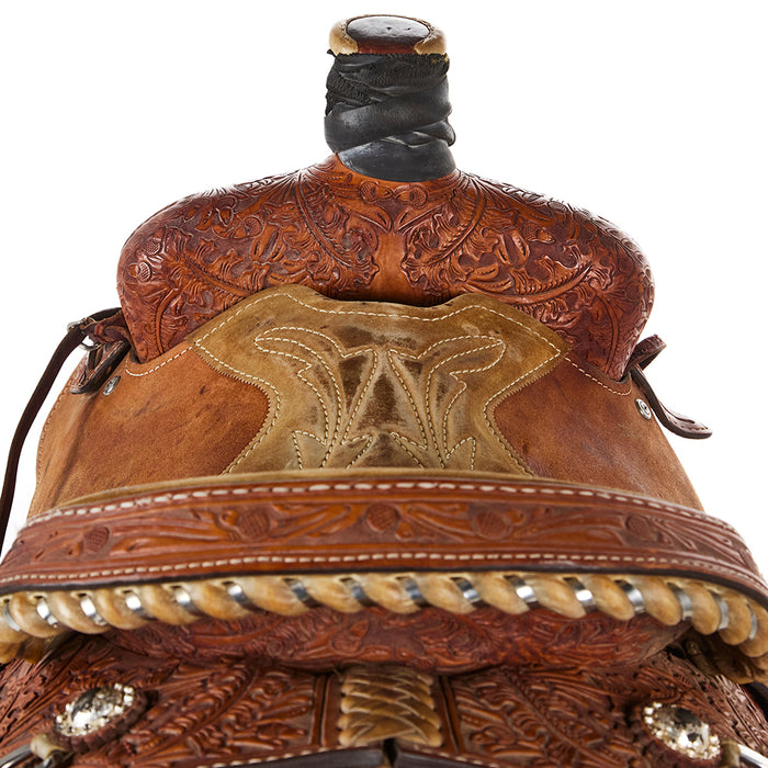 K Bar S Used 15in Acorn Tooled Team Roper