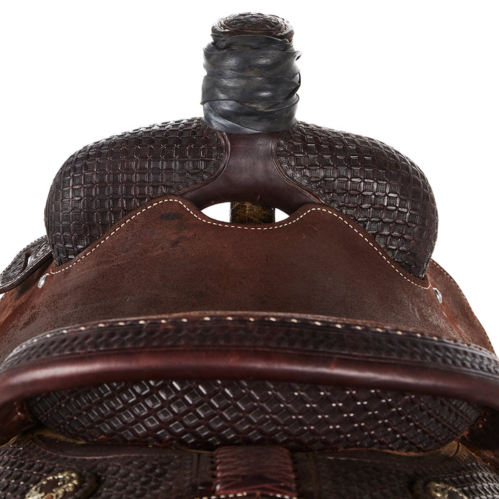 Martin Saddlery Used 13.5in 1/2 Breed Chocolate Team Roper