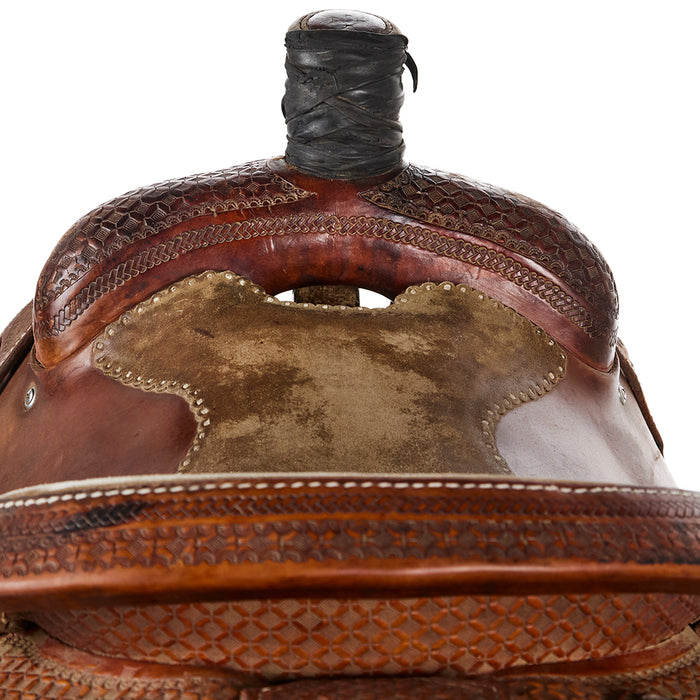 David's Pro Series Used 15in Half Breed Waffle Stamp Team Roper